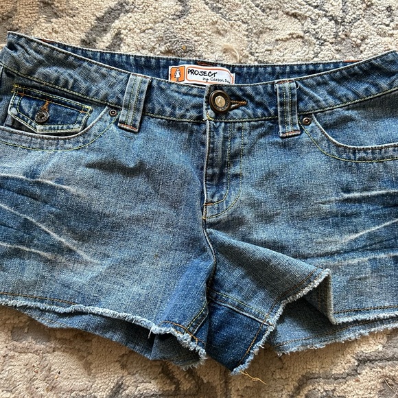 Project by Carbon Denim Women's Blue Jean Shorts 100% Cotton - Picture 1 of 4